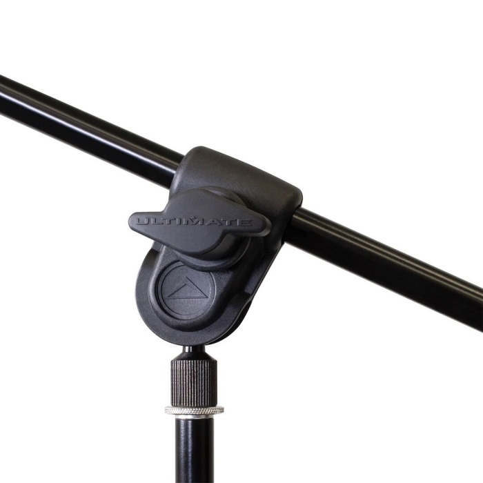 Ultimate Support 07 0101 MC-40B Pro Short Üç Yönlü Ayarlanabilir Bom kollu Tripod Kısa Mikrofon Standı | Kısa Boy Boom Stand Enstrüman Kaydı İçin